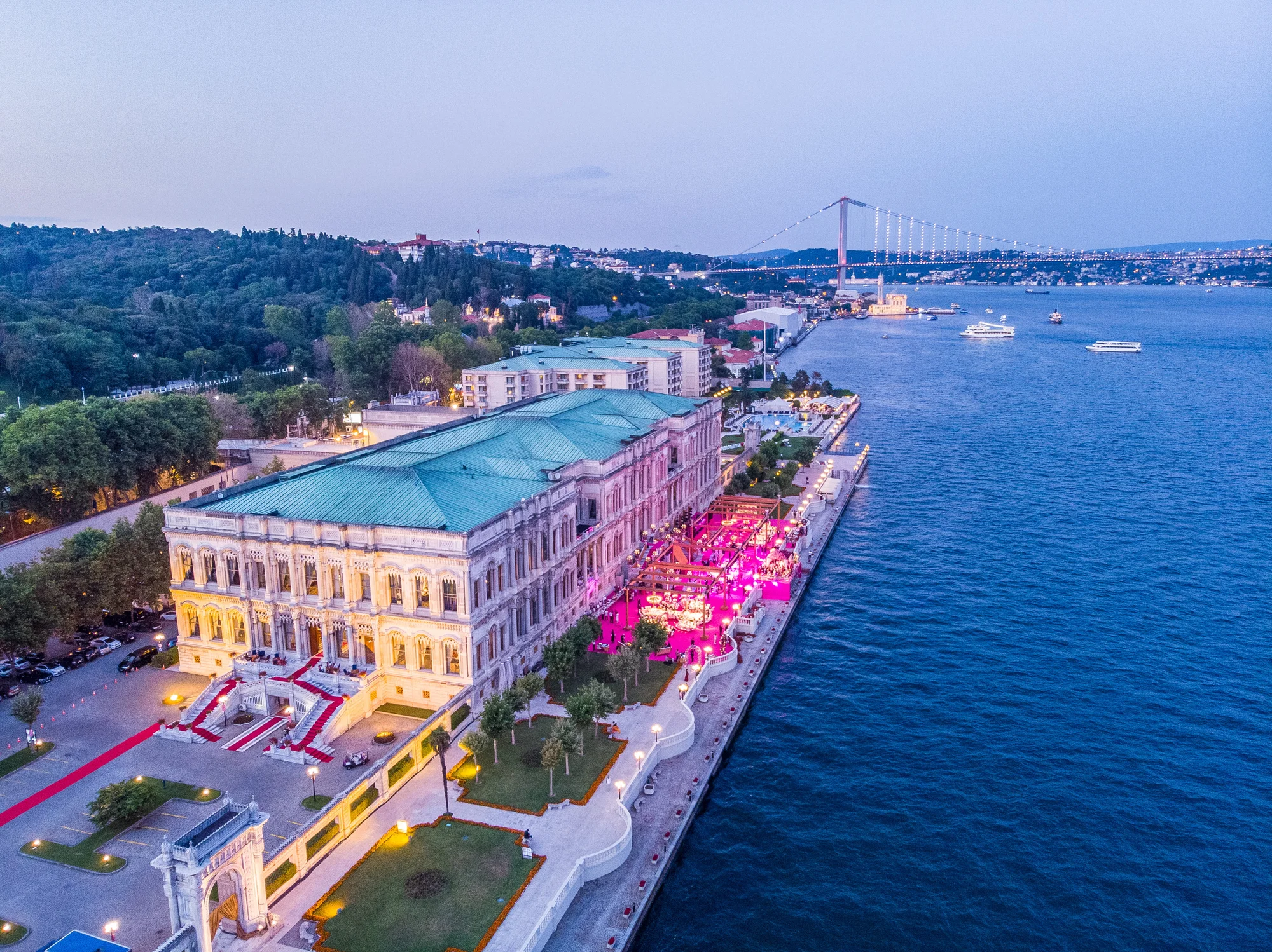 Çırağan Palace Kempinski combines historic palace with international event infrastructure